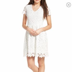 Nordstrom Dee Elly White Lace Dress